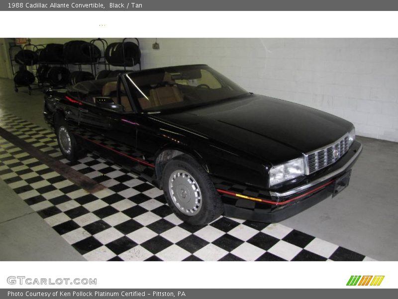 Black / Tan 1988 Cadillac Allante Convertible