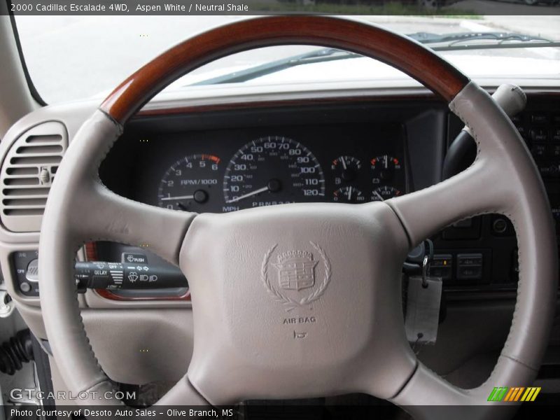 Aspen White / Neutral Shale 2000 Cadillac Escalade 4WD