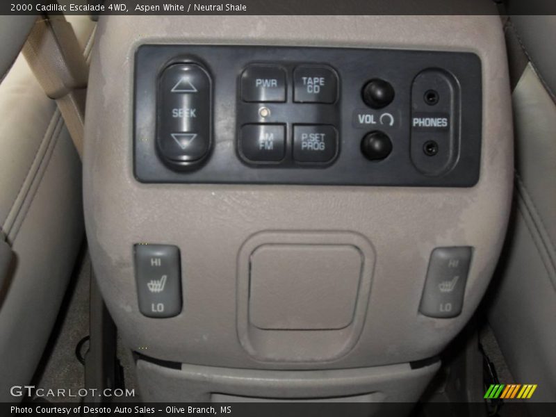 Aspen White / Neutral Shale 2000 Cadillac Escalade 4WD