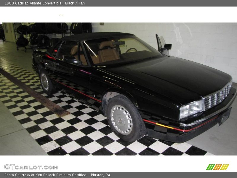 Black / Tan 1988 Cadillac Allante Convertible