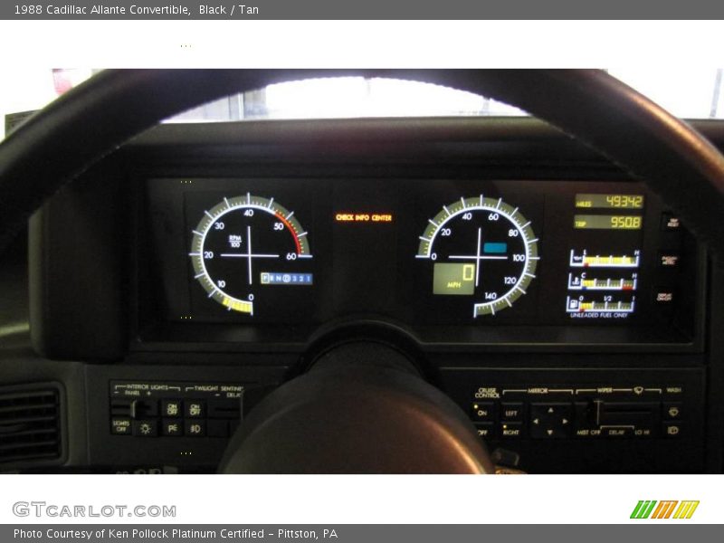 Black / Tan 1988 Cadillac Allante Convertible