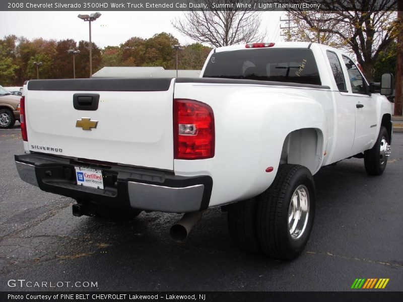 Summit White / Light Titanium/Ebony 2008 Chevrolet Silverado 3500HD Work Truck Extended Cab Dually