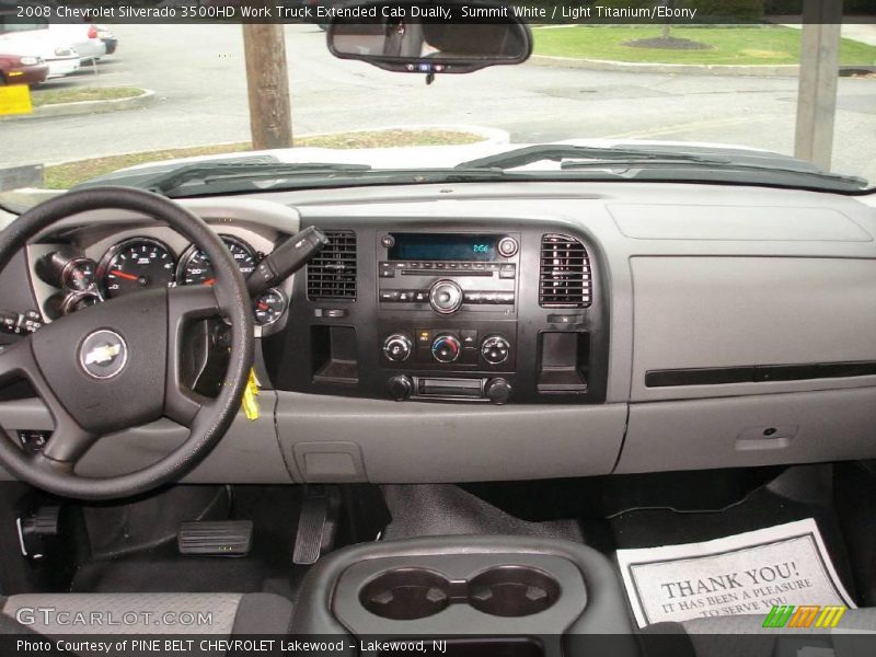 Summit White / Light Titanium/Ebony 2008 Chevrolet Silverado 3500HD Work Truck Extended Cab Dually