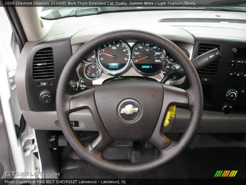 Summit White / Light Titanium/Ebony 2008 Chevrolet Silverado 3500HD Work Truck Extended Cab Dually