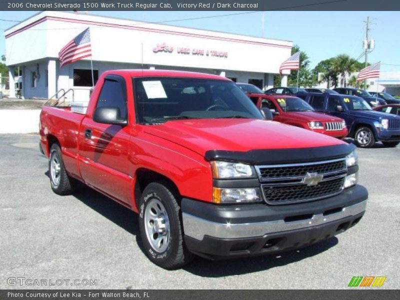 Victory Red / Dark Charcoal 2006 Chevrolet Silverado 1500 Work Truck Regular Cab