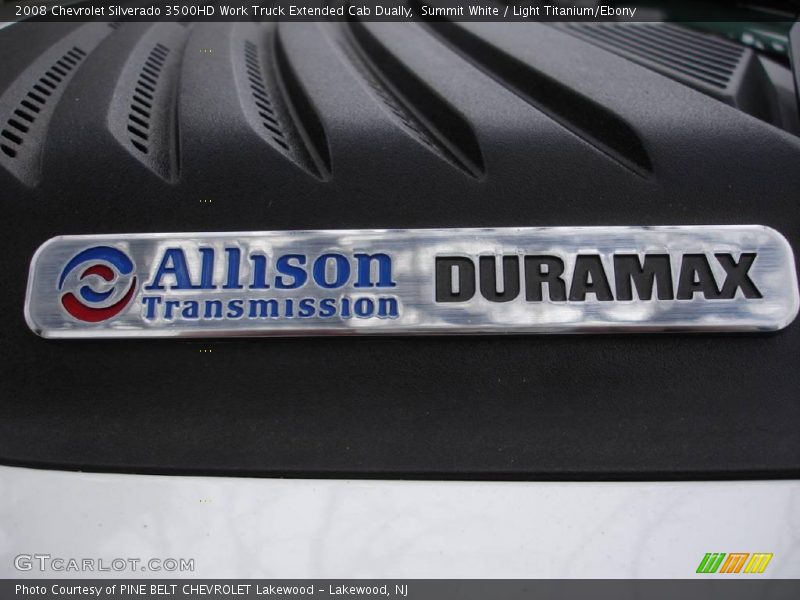 Summit White / Light Titanium/Ebony 2008 Chevrolet Silverado 3500HD Work Truck Extended Cab Dually