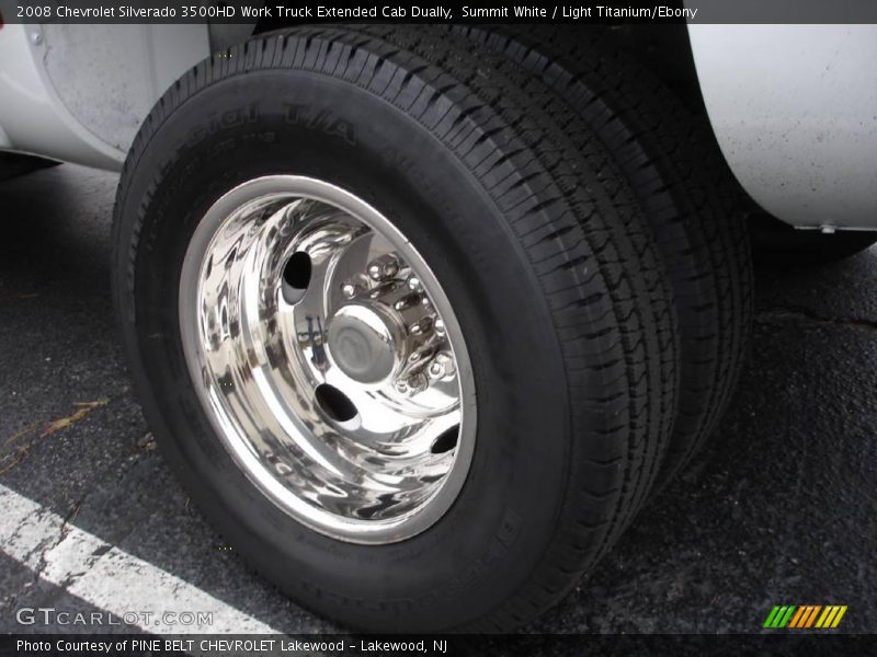 Summit White / Light Titanium/Ebony 2008 Chevrolet Silverado 3500HD Work Truck Extended Cab Dually