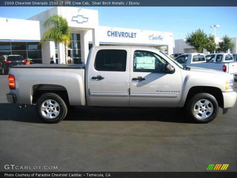 Silver Birch Metallic / Ebony 2009 Chevrolet Silverado 1500 LT XFE Crew Cab
