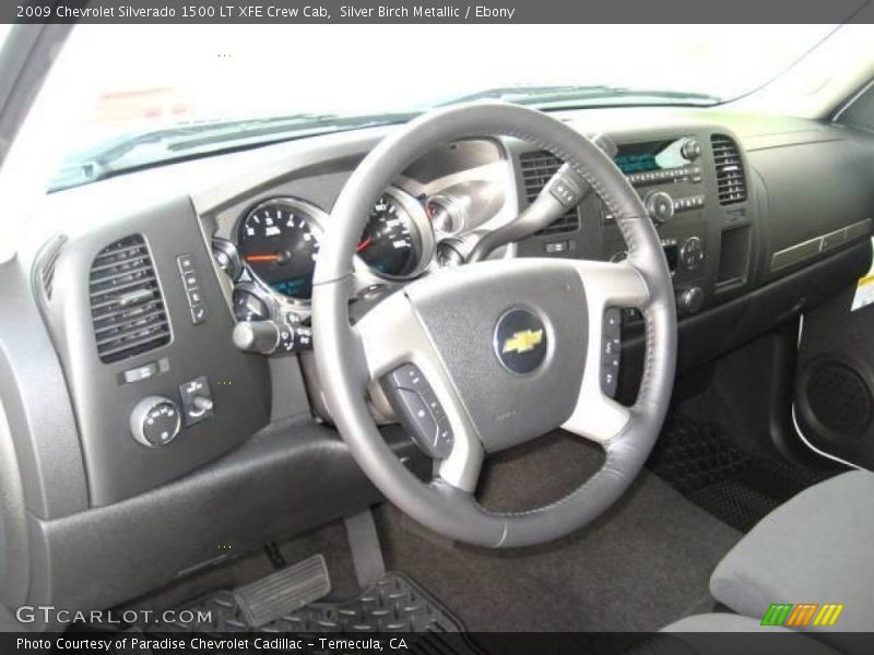 Silver Birch Metallic / Ebony 2009 Chevrolet Silverado 1500 LT XFE Crew Cab