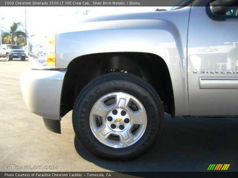 Silver Birch Metallic / Ebony 2009 Chevrolet Silverado 1500 LT XFE Crew Cab