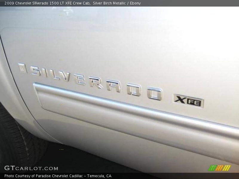 Silver Birch Metallic / Ebony 2009 Chevrolet Silverado 1500 LT XFE Crew Cab