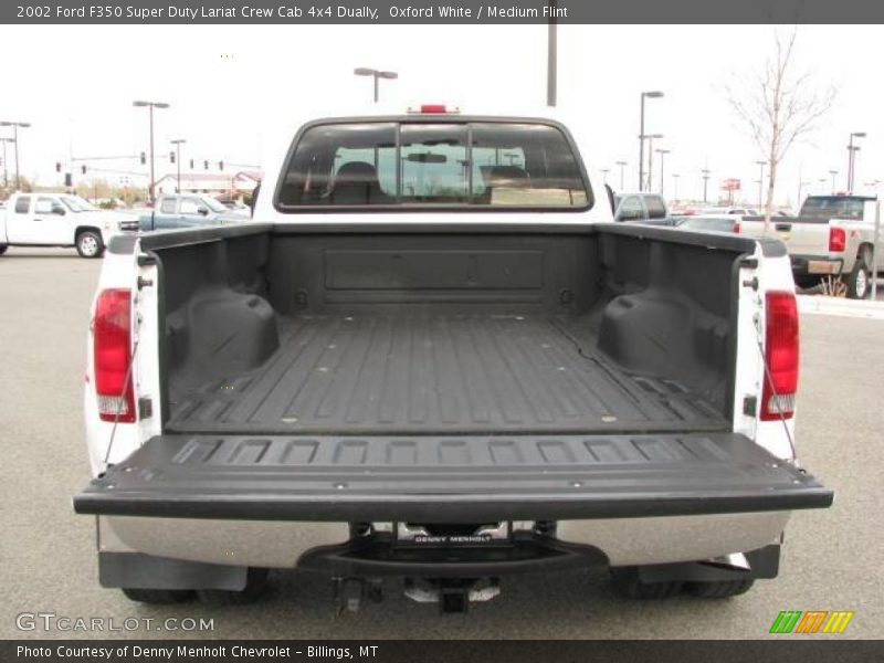 Oxford White / Medium Flint 2002 Ford F350 Super Duty Lariat Crew Cab 4x4 Dually