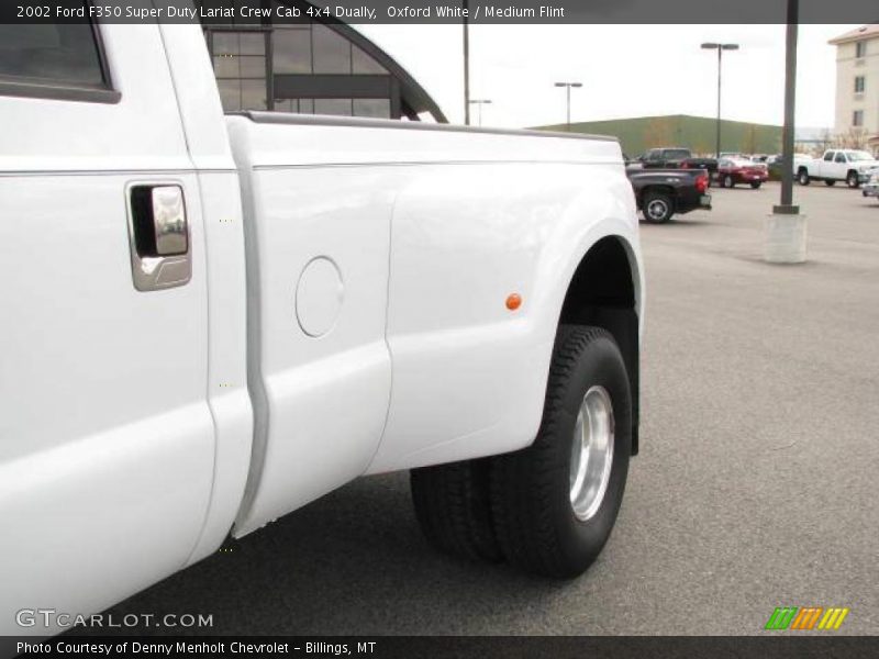 Oxford White / Medium Flint 2002 Ford F350 Super Duty Lariat Crew Cab 4x4 Dually