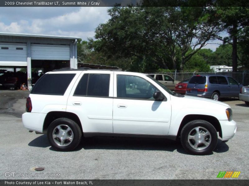 Summit White / Gray 2009 Chevrolet TrailBlazer LT