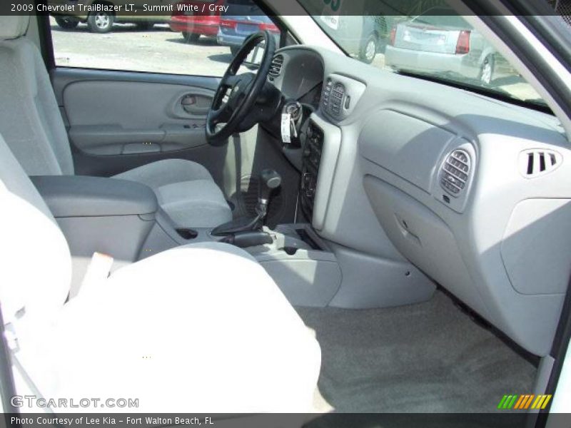 Summit White / Gray 2009 Chevrolet TrailBlazer LT