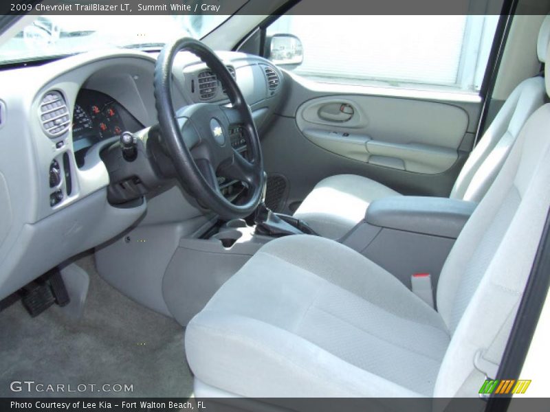 Summit White / Gray 2009 Chevrolet TrailBlazer LT