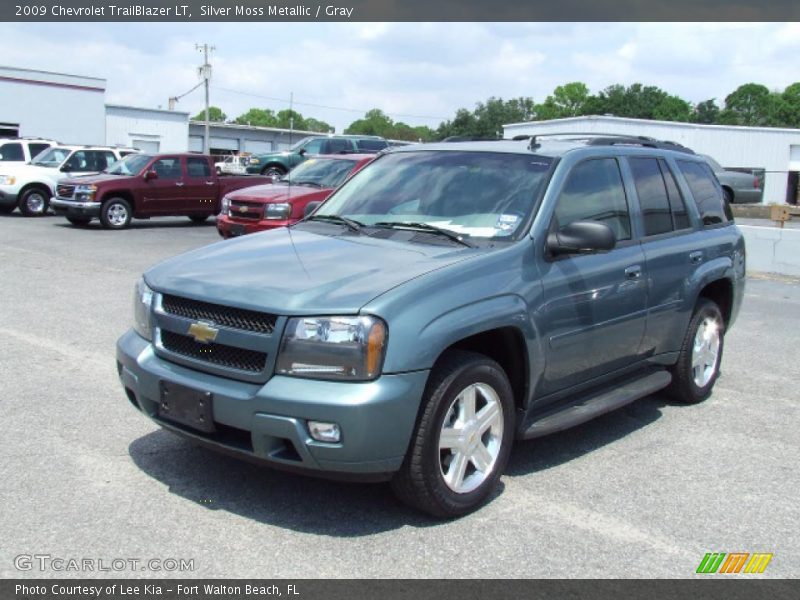 Silver Moss Metallic / Gray 2009 Chevrolet TrailBlazer LT