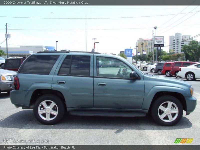Silver Moss Metallic / Gray 2009 Chevrolet TrailBlazer LT