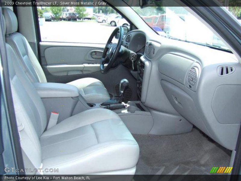 Silver Moss Metallic / Gray 2009 Chevrolet TrailBlazer LT