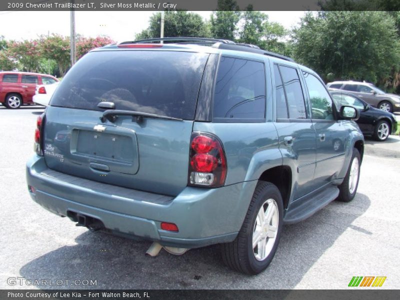 Silver Moss Metallic / Gray 2009 Chevrolet TrailBlazer LT