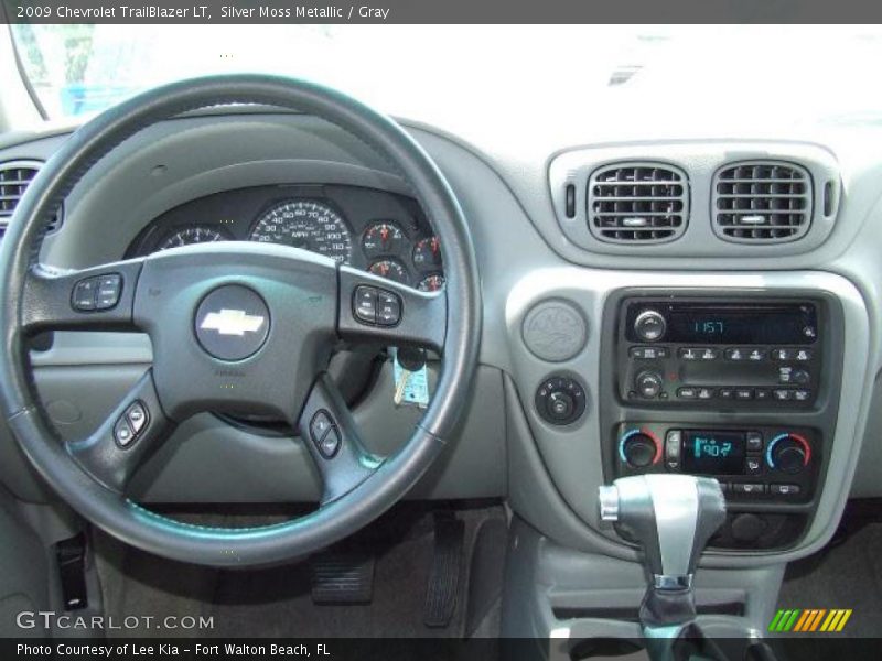 Silver Moss Metallic / Gray 2009 Chevrolet TrailBlazer LT