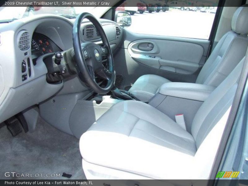 Silver Moss Metallic / Gray 2009 Chevrolet TrailBlazer LT