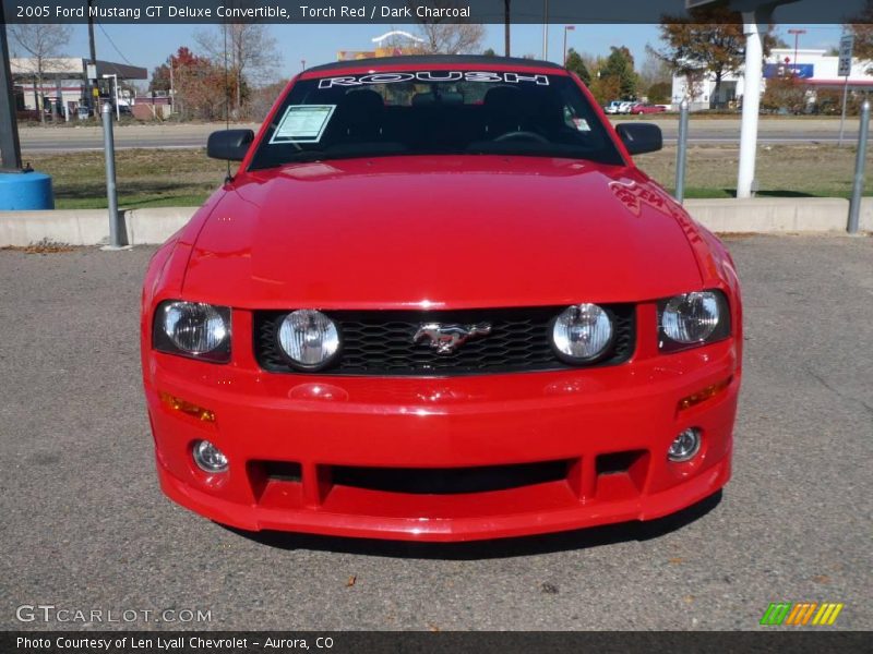 Torch Red / Dark Charcoal 2005 Ford Mustang GT Deluxe Convertible