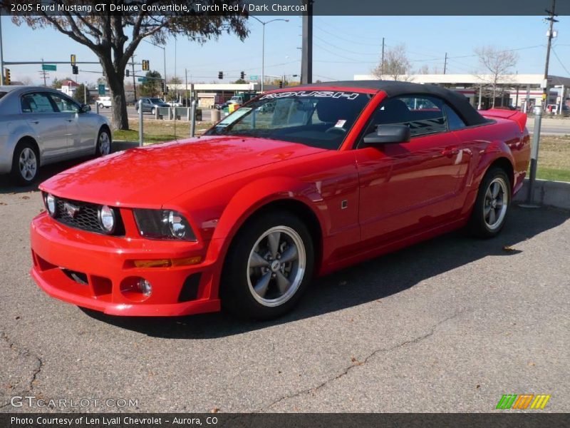 Torch Red / Dark Charcoal 2005 Ford Mustang GT Deluxe Convertible