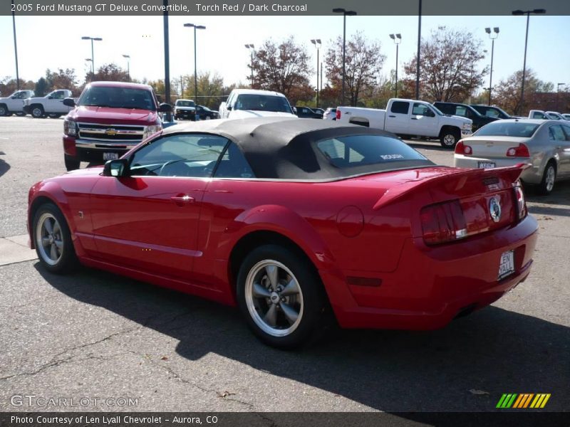Torch Red / Dark Charcoal 2005 Ford Mustang GT Deluxe Convertible