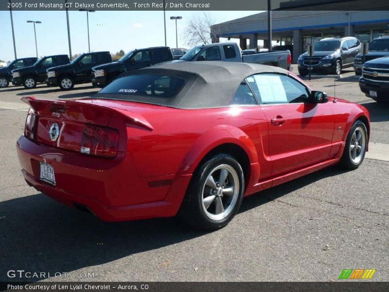 Torch Red / Dark Charcoal 2005 Ford Mustang GT Deluxe Convertible
