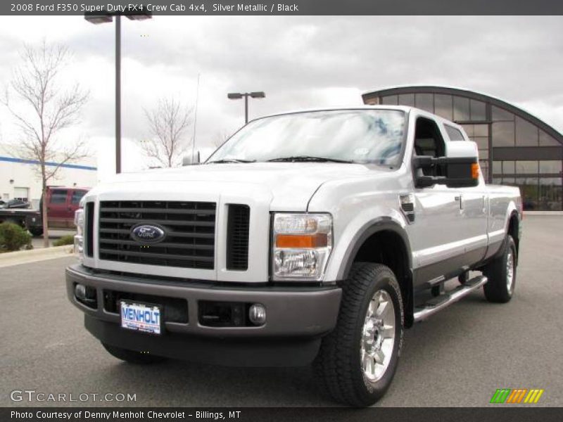 Silver Metallic / Black 2008 Ford F350 Super Duty FX4 Crew Cab 4x4