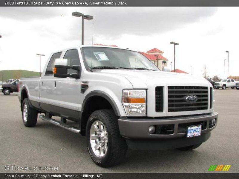 Silver Metallic / Black 2008 Ford F350 Super Duty FX4 Crew Cab 4x4