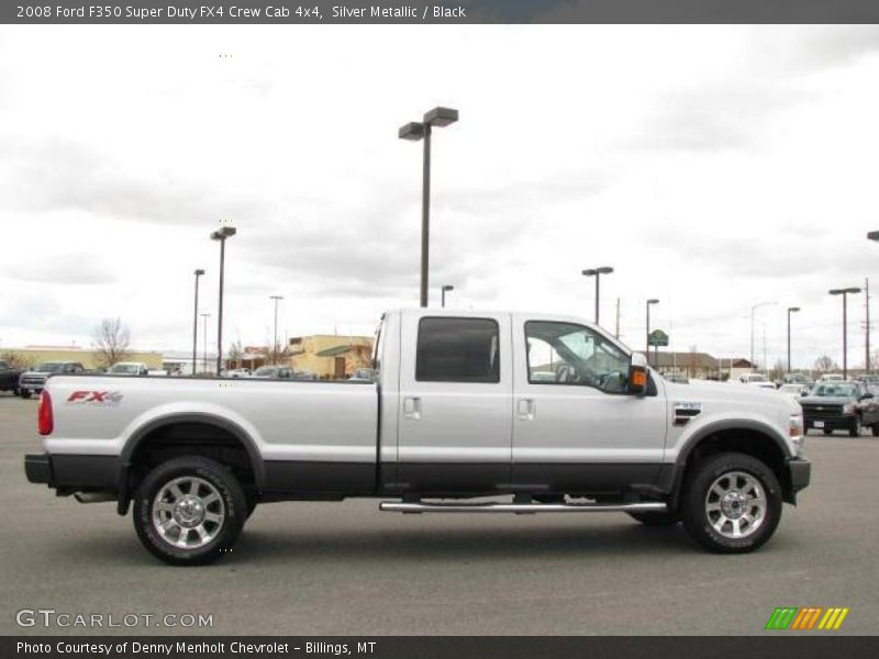 Silver Metallic / Black 2008 Ford F350 Super Duty FX4 Crew Cab 4x4