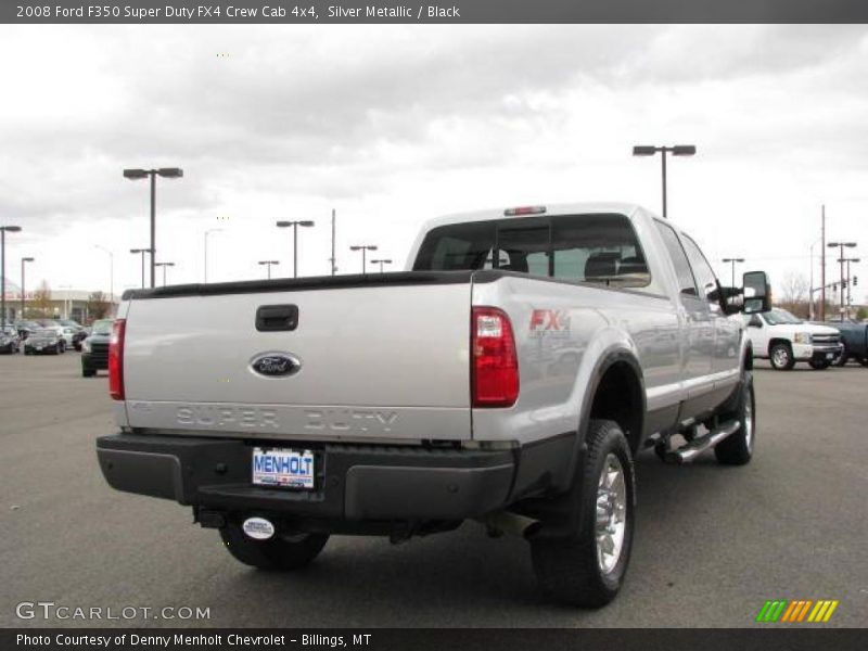 Silver Metallic / Black 2008 Ford F350 Super Duty FX4 Crew Cab 4x4