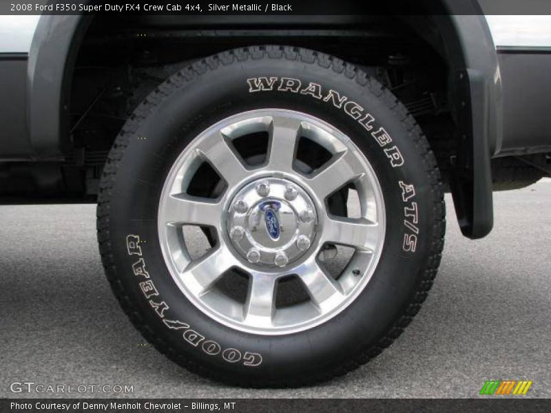 Silver Metallic / Black 2008 Ford F350 Super Duty FX4 Crew Cab 4x4