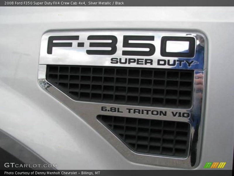 Silver Metallic / Black 2008 Ford F350 Super Duty FX4 Crew Cab 4x4