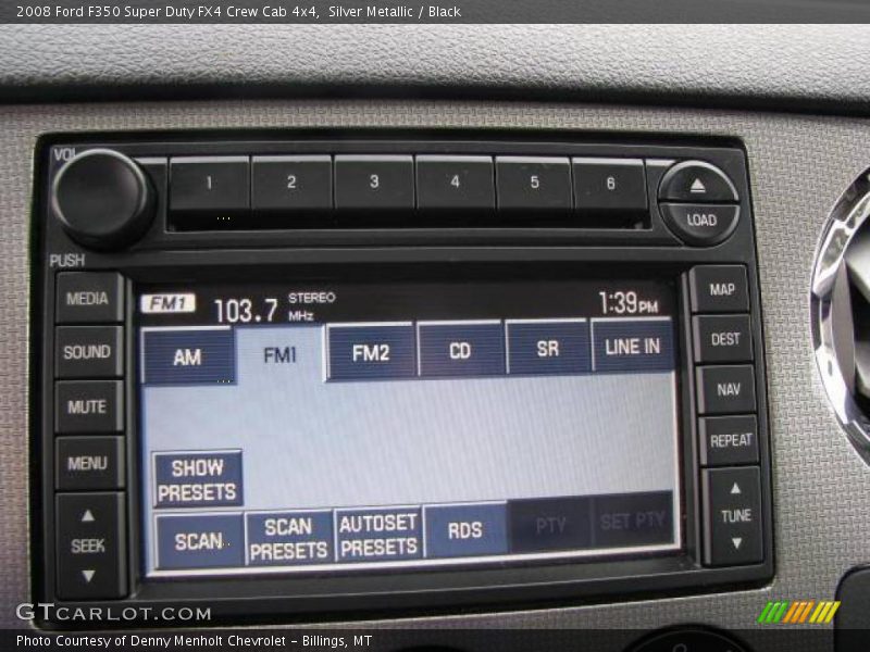 Silver Metallic / Black 2008 Ford F350 Super Duty FX4 Crew Cab 4x4