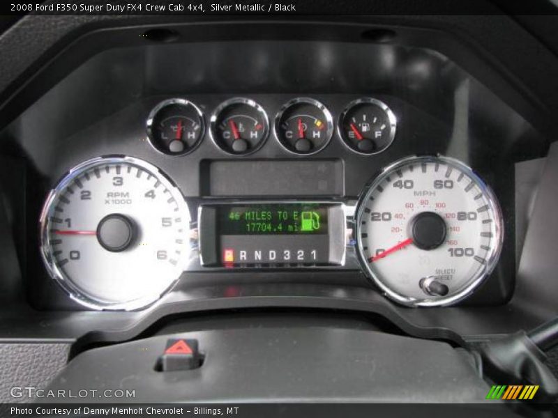 Silver Metallic / Black 2008 Ford F350 Super Duty FX4 Crew Cab 4x4