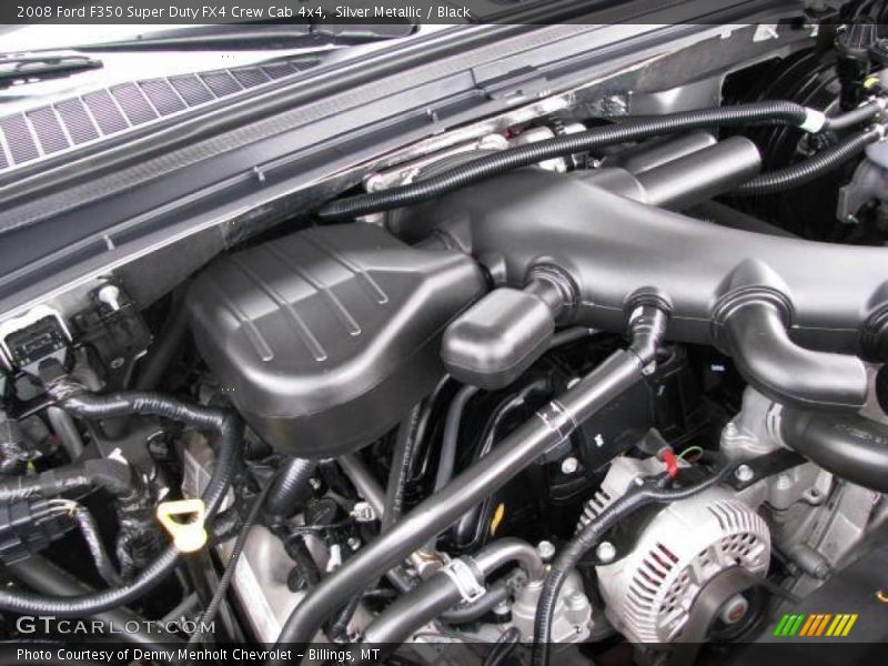 Silver Metallic / Black 2008 Ford F350 Super Duty FX4 Crew Cab 4x4