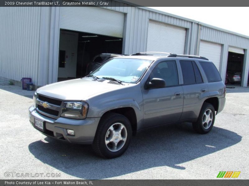 Graystone Metallic / Gray 2009 Chevrolet TrailBlazer LT