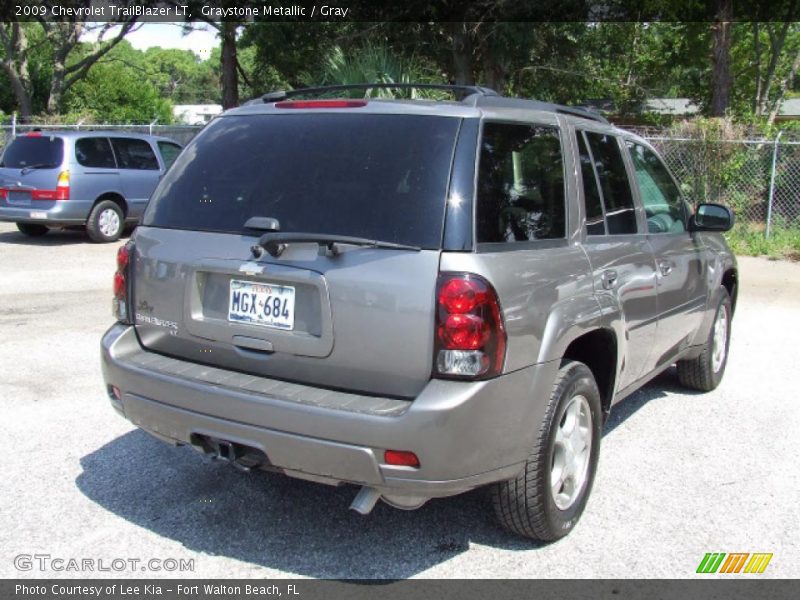 Graystone Metallic / Gray 2009 Chevrolet TrailBlazer LT