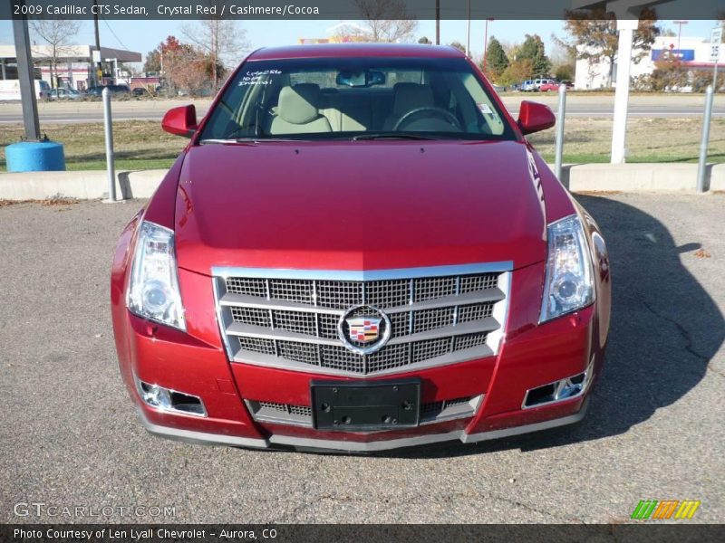 Crystal Red / Cashmere/Cocoa 2009 Cadillac CTS Sedan