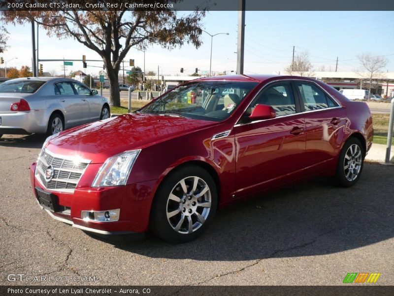 Crystal Red / Cashmere/Cocoa 2009 Cadillac CTS Sedan
