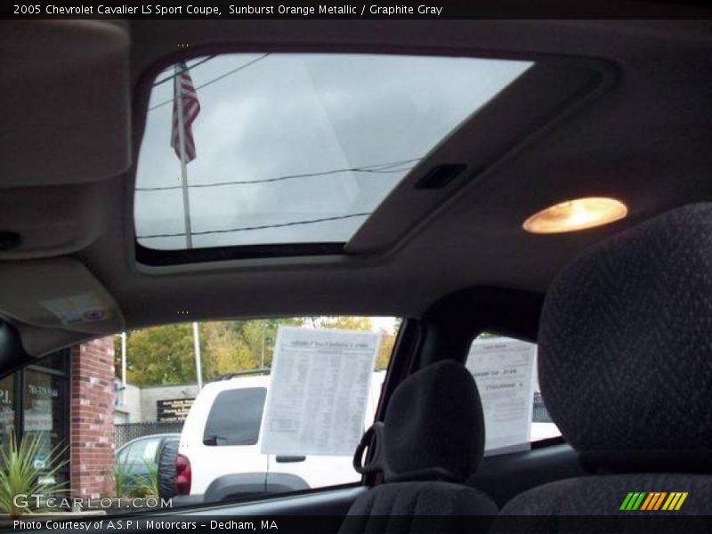 Sunburst Orange Metallic / Graphite Gray 2005 Chevrolet Cavalier LS Sport Coupe