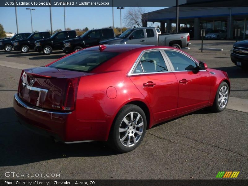 Crystal Red / Cashmere/Cocoa 2009 Cadillac CTS Sedan