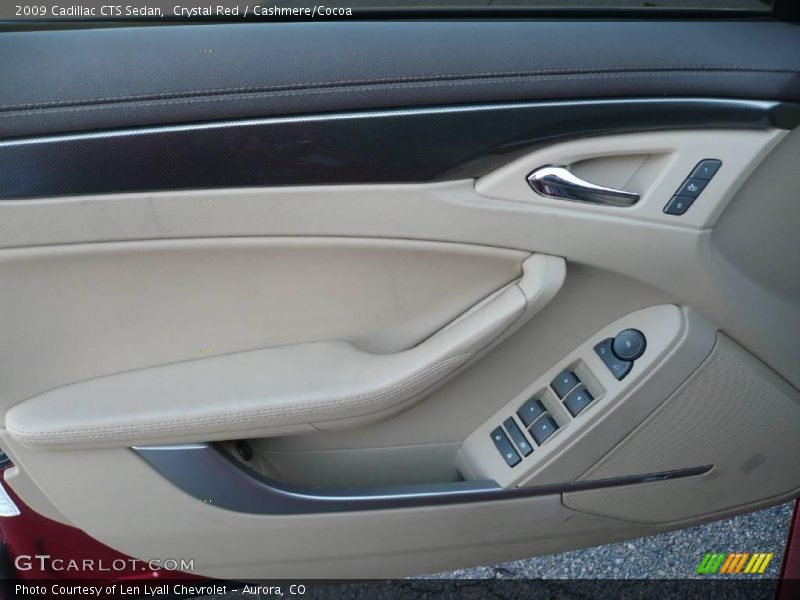 Crystal Red / Cashmere/Cocoa 2009 Cadillac CTS Sedan