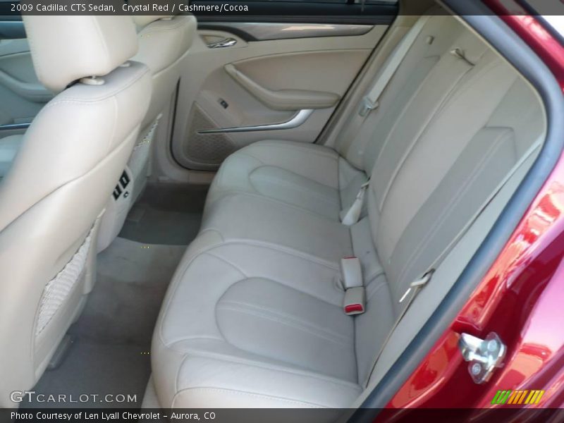 Crystal Red / Cashmere/Cocoa 2009 Cadillac CTS Sedan