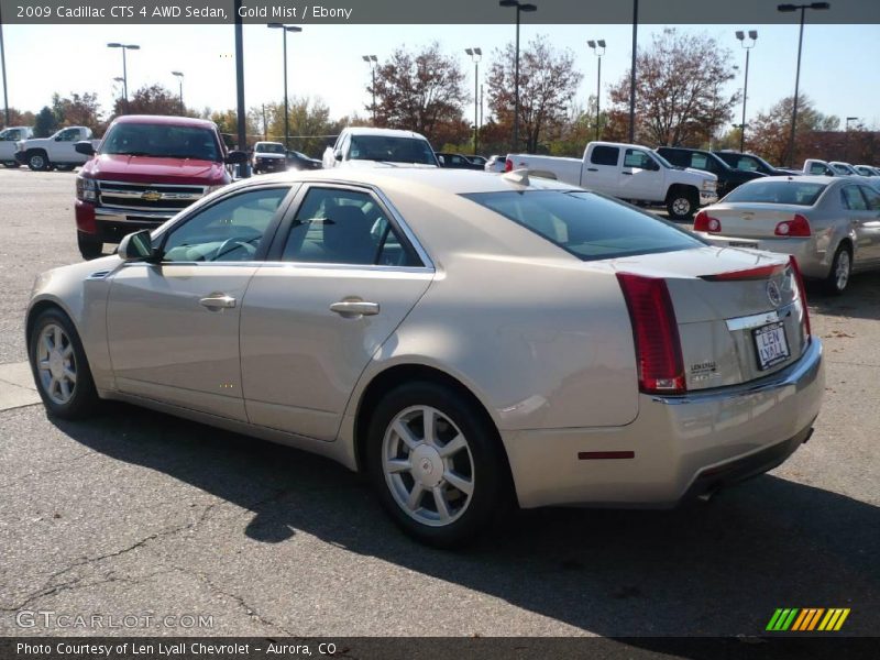 Gold Mist / Ebony 2009 Cadillac CTS 4 AWD Sedan