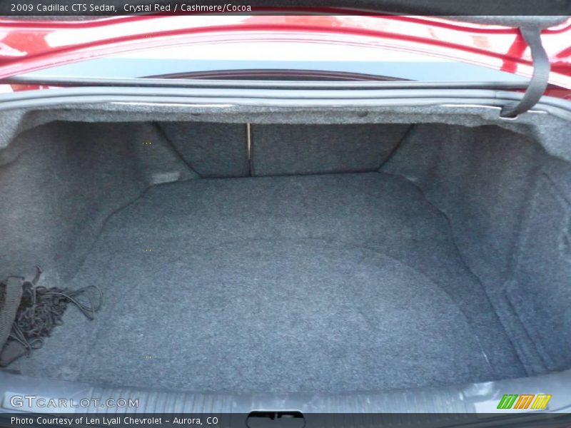 Crystal Red / Cashmere/Cocoa 2009 Cadillac CTS Sedan