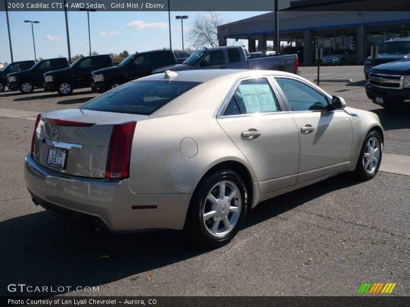 Gold Mist / Ebony 2009 Cadillac CTS 4 AWD Sedan